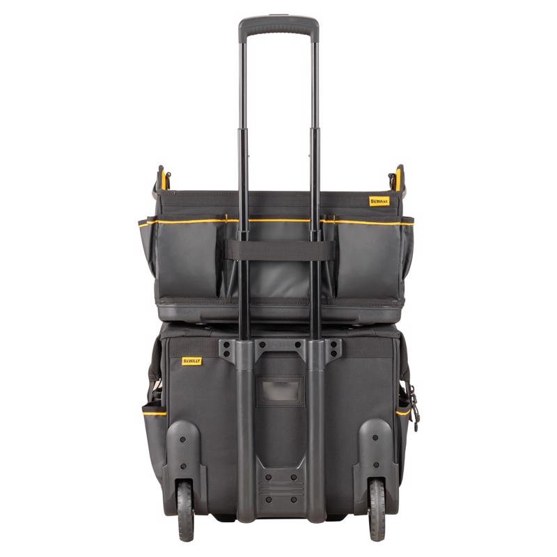 DeWalt Ballistic Nylon Tool Bag On Wheels Roller Tool Bag 27 pocket Black/Yellow