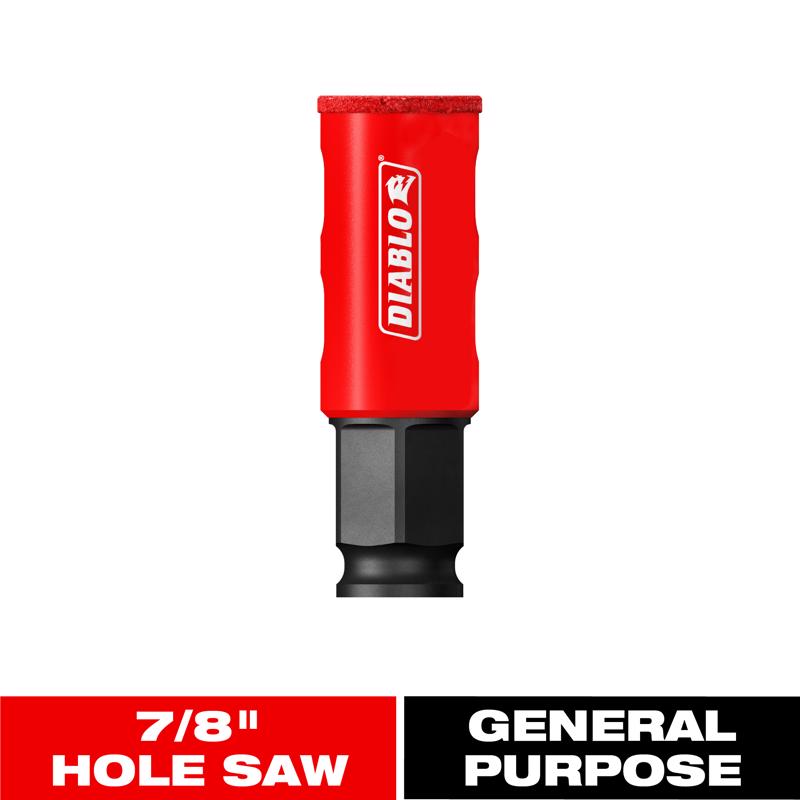 Diablo 7/8 in. Diamond Grit Hole Saw