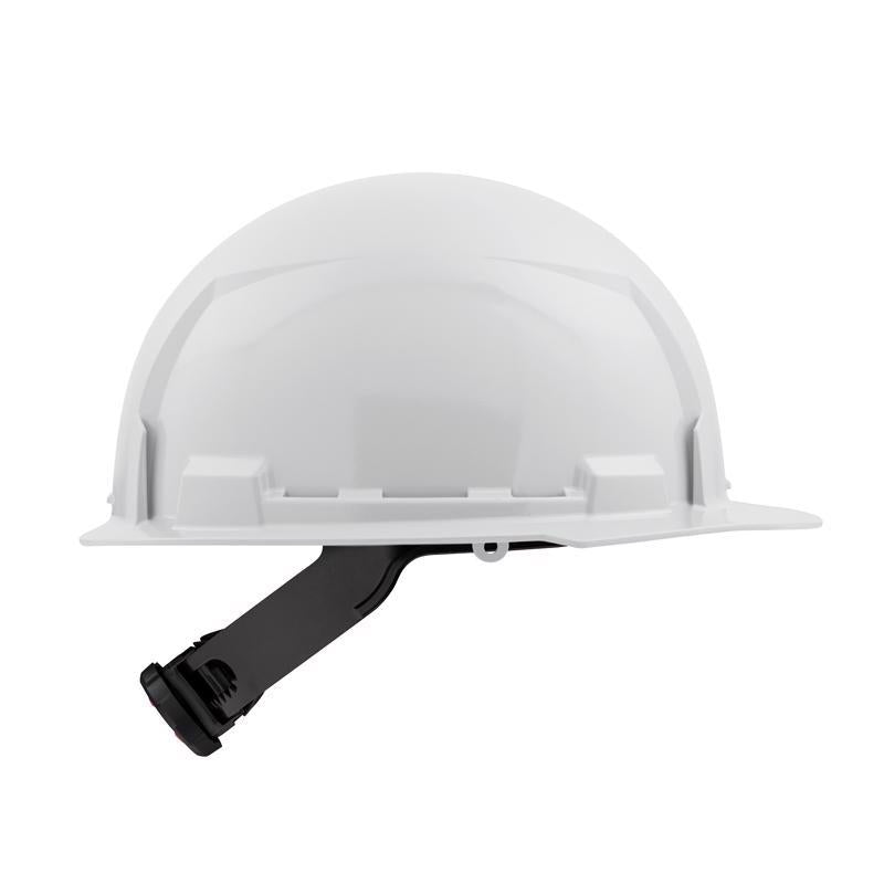 Milwaukee Bolt 4-Point Ratchet Type 1 Class E Non-Vented Front Brim Hard Hat White