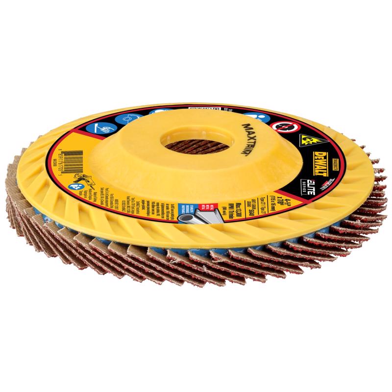 DeWalt MaxTrim 4-1/2 in. D X 7/8 in. Ceramic Trim Flap Disc 40 Grit