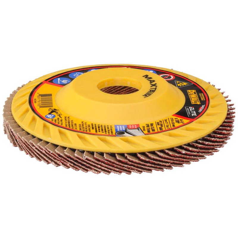 DeWalt MaxTrim 4-1/2 in. D X 7/8 in. Ceramic Trim Flap Disc 60 Grit