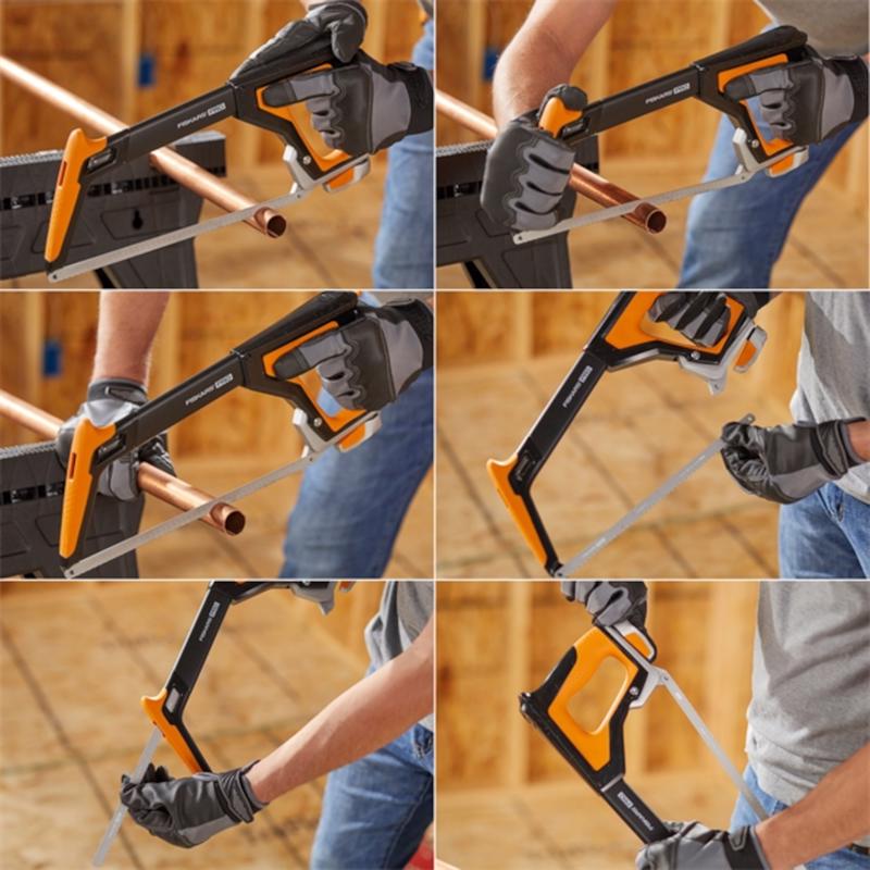 Fiskars TrueTension 12 in. Bi-Metal Hacksaw Black/Yellow