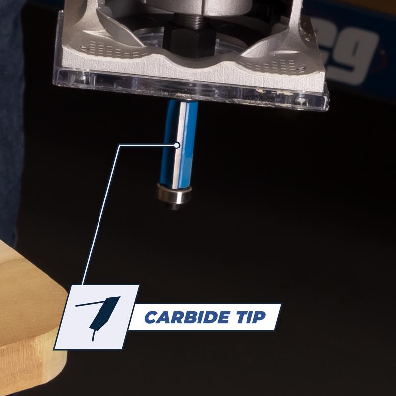 Kreg 0.5 in. D X 1-3/16 in. L Steel Flush Trim Router Bit