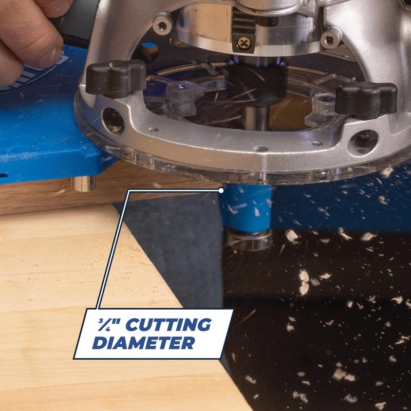 Kreg 0.75 in. D X 4 in. L Steel Flush Trim Router Bit