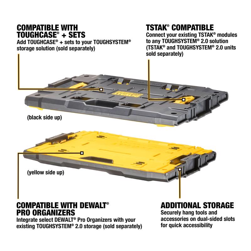 DeWalt ToughSystem 2.0 21 in. Adapter Plate Black/Yellow