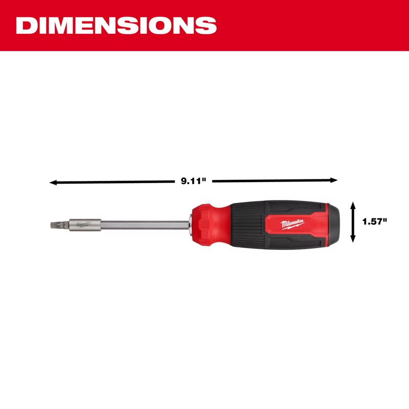 Milwaukee Torx Hex Shank 14-in-1 Multi-Bit Screwdriver 9.11 in.