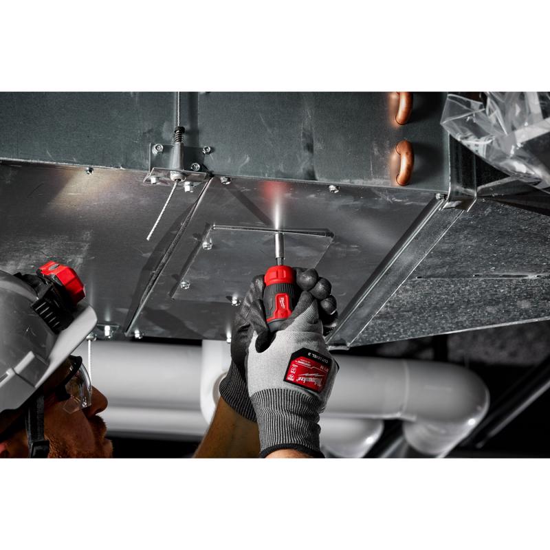 Milwaukee Hex Shank 8-in-1 Compact Multi-Bit Screwdriver 4.69 in.