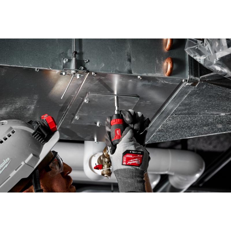 Milwaukee Hex Shank 8-in-1 Ratcheting Compact Multi-Bit Screwdriver 5.43 in.