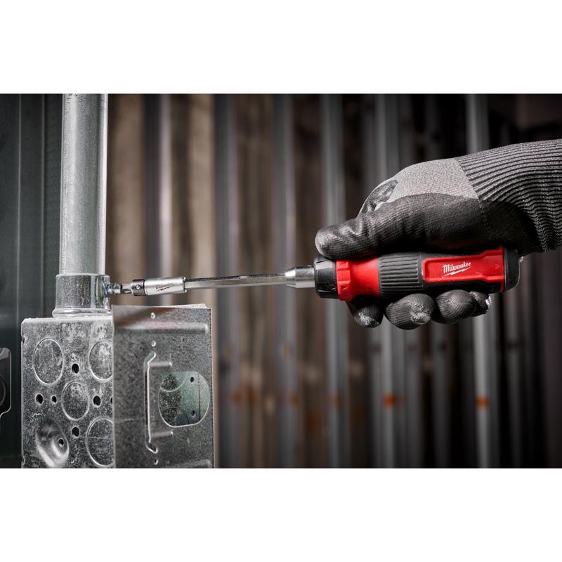 Milwaukee Hex Shank 27-in-1 Ratcheting Multi-Bit Screwdriver 10.12 in.