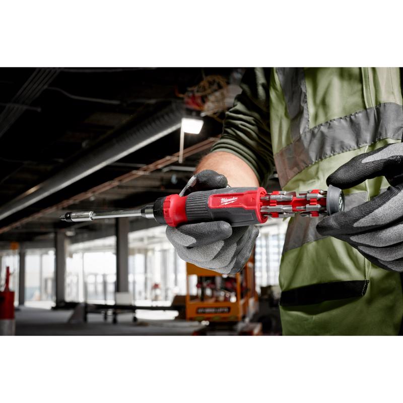 Milwaukee Hex Shank 27-in-1 Ratcheting Multi-Bit Screwdriver 10.12 in.