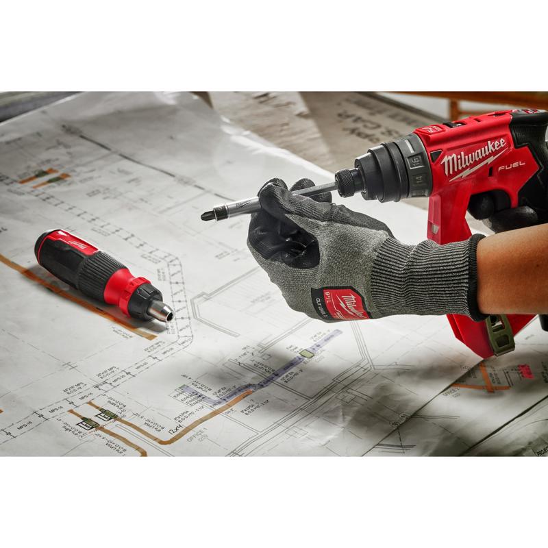 Milwaukee Hex Shank 27-in-1 Ratcheting Multi-Bit Screwdriver 10.12 in.