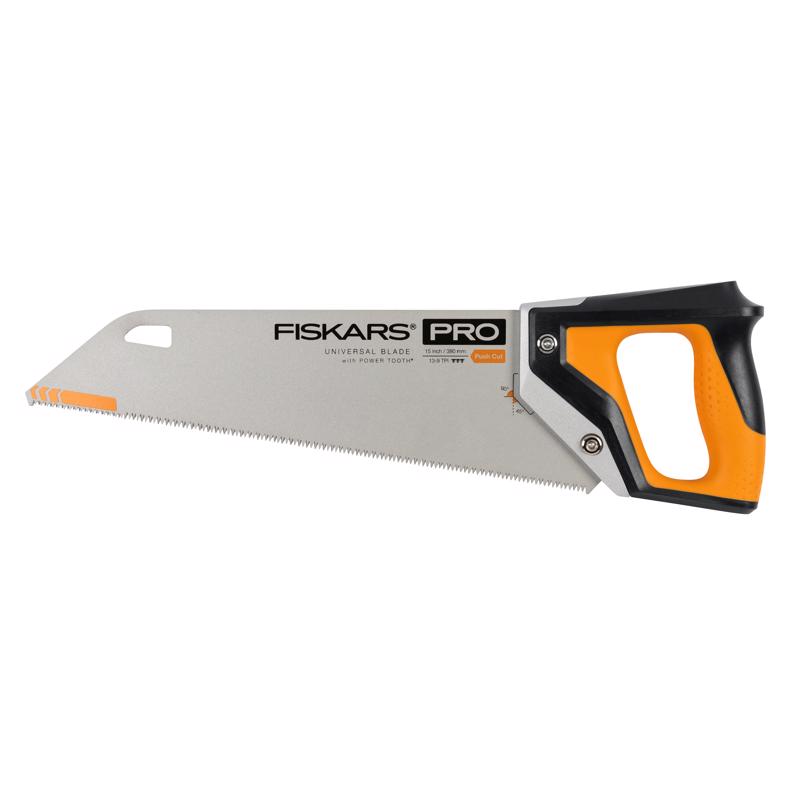 Fiskars PowerTooth 15 in. Steel Universal Hand Saw 13 TPI Coarse