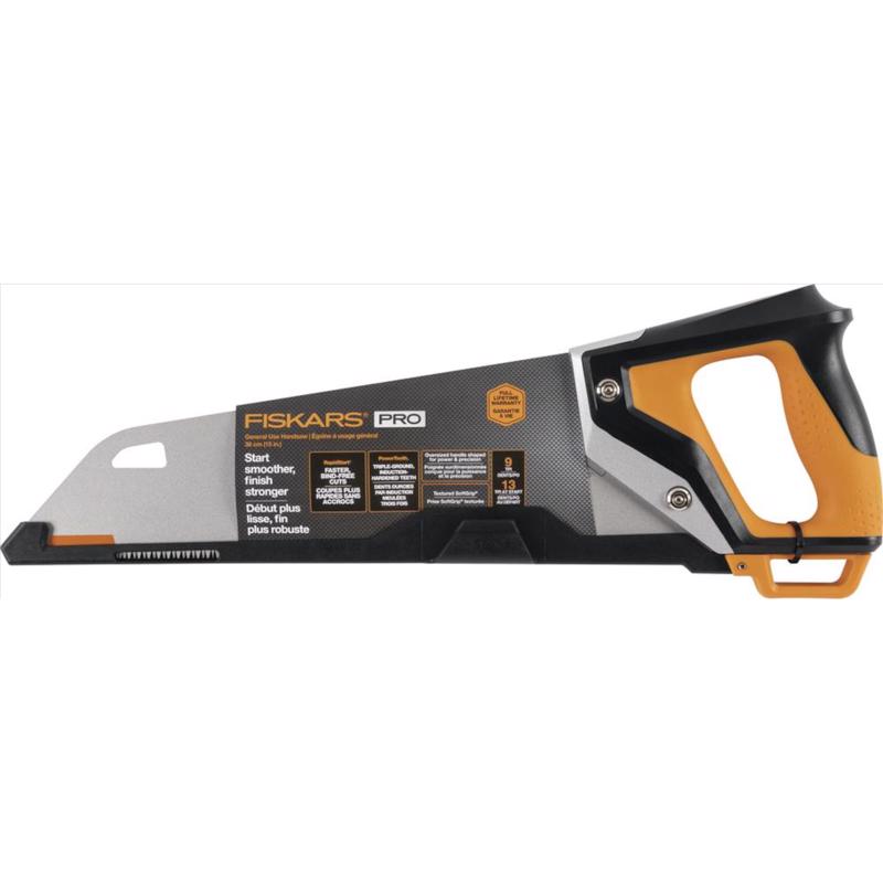 Fiskars PowerTooth 15 in. Steel Universal Hand Saw 13 TPI Coarse