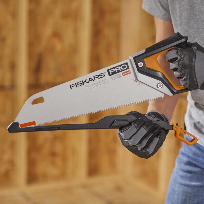 Fiskars PowerTooth 15 in. Steel Universal Hand Saw 13 TPI Coarse