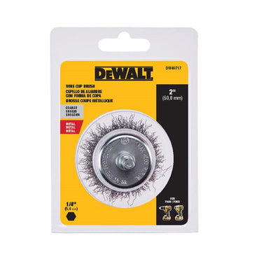 DeWalt 2 in. Coarse Crimped Wire Cup Brush Metal 4500 rpm