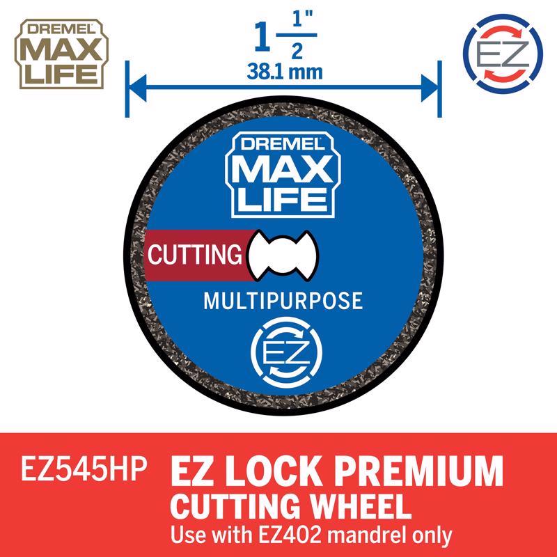 Dremel EZ Lock 1-1/2 in. X 1.5 in. L X 0.039 in. W Diamond Round Cutting Wheel