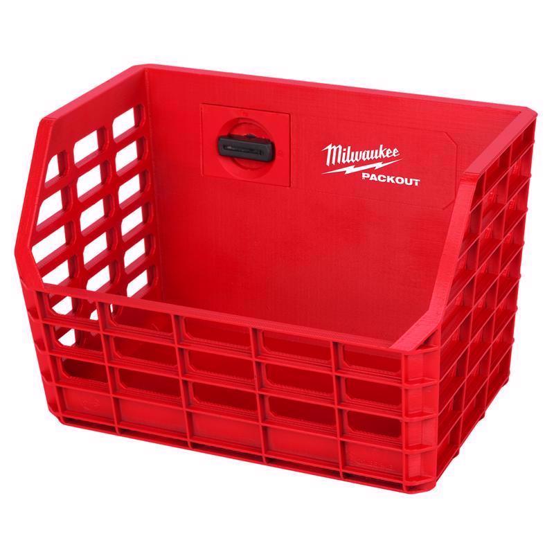 Milwaukee Packout Shop Storage Garage Organizer Tool Storage Bin Red