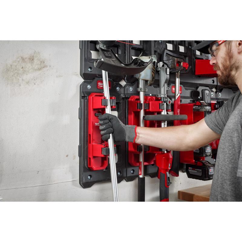 Milwaukee Packout Shop Storage Garage Organizer Long Handle Tool Holder Black/Red