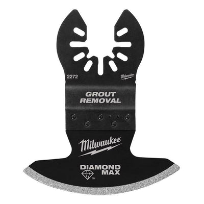 Milwaukee 3.88 in. L X 0.5 in. W Diamond Grit Open-Lok Contoured Boot Grout Removal Blade