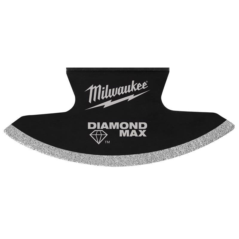 Milwaukee 3.88 in. L X 0.5 in. W Diamond Grit Open-Lok Contoured Boot Grout Removal Blade