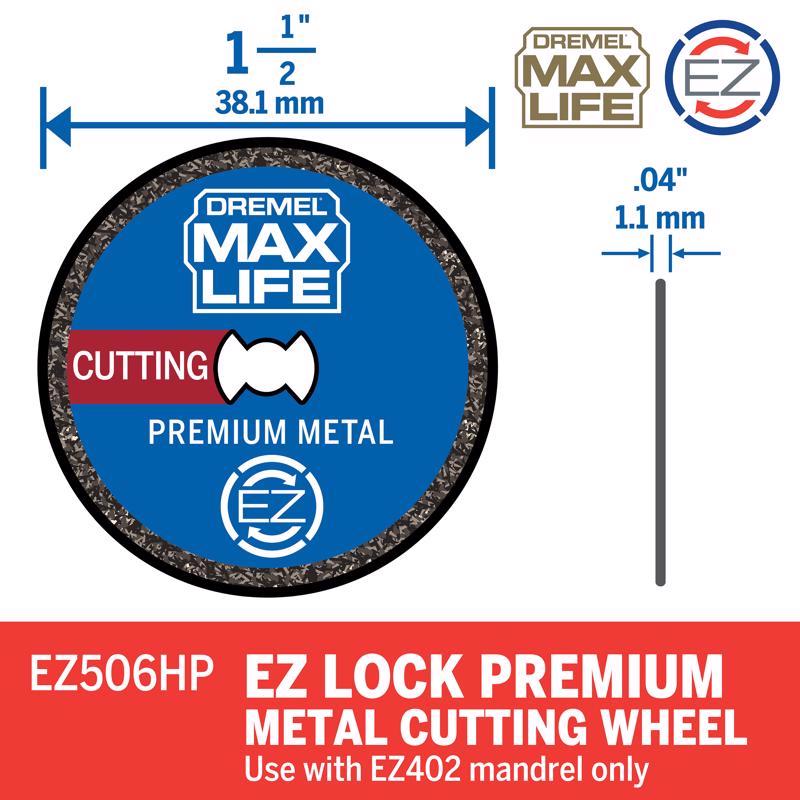 Dremel 1-1/2 in. X 0.40 in. W Metal Round Cutting Wheel