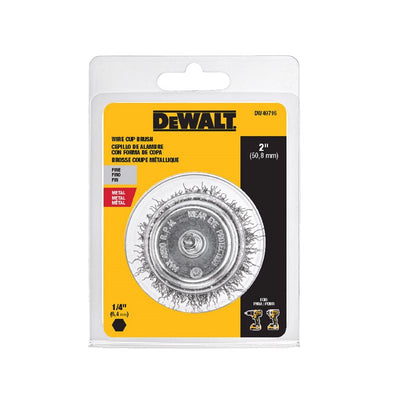 DeWalt 2 in. Fine Crimped Wire Cup Brush Metal 4500 rpm
