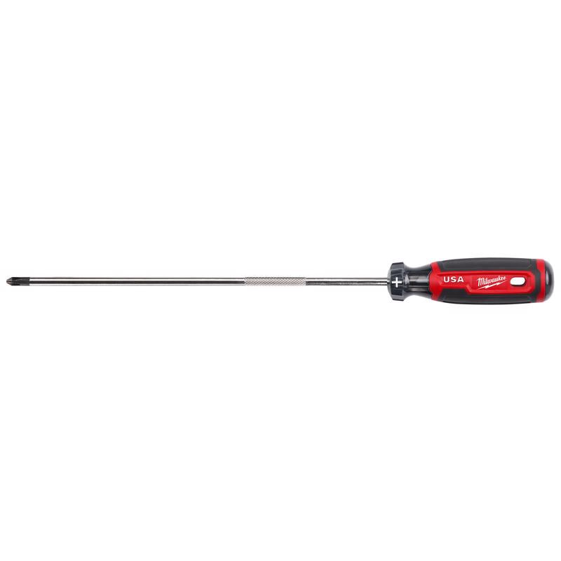 Milwaukee Made in USA Cushion Grip #2 Phillips Made in USA Screwdriver 1 pk MT204