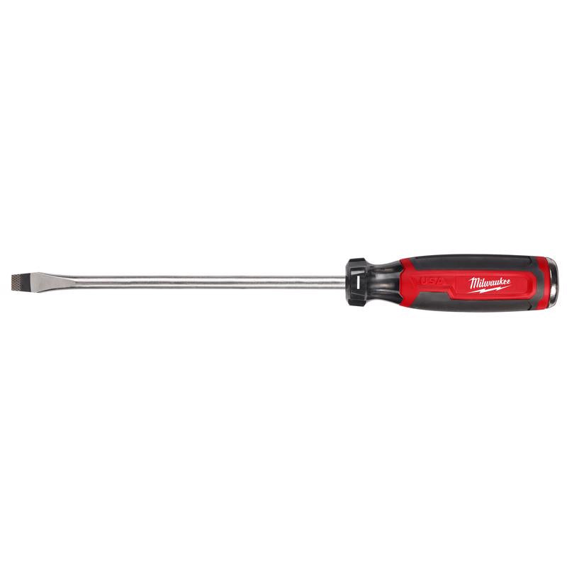 Milwaukee Made in USA Cushion Grip 5/16 in. Slotted Made in USA Screwdriver 1 pk MT208