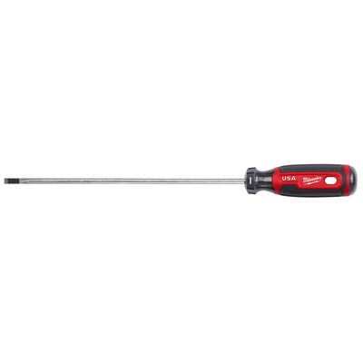Milwaukee Made in USA Cushion Grip 3/16 in. Cabinet Made in USA Screwdriver 1 pk MT213