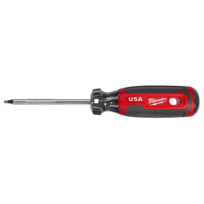 Milwaukee Made in USA Cushion Grip 1 in. Square Made in USA Screwdriver 1 pk
