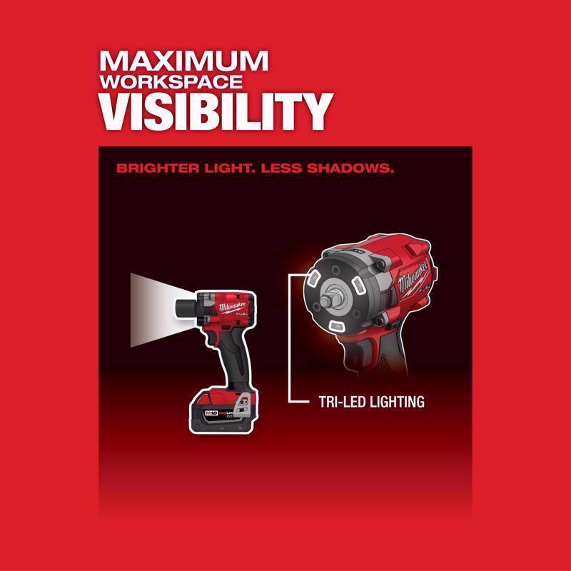 Milwaukee M18 FUEL 3/8 in. Cordless Brushless Compact Impact Wrench Tool Only