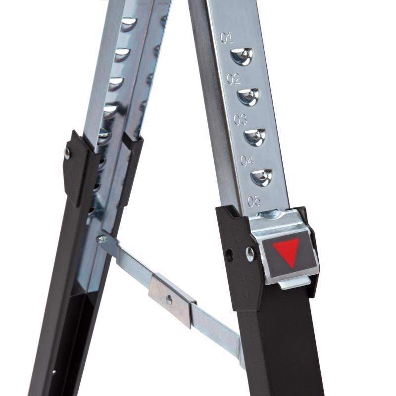 Steelman 32 in. H X 42 in. W X 24.25 in. D Adjustable Folding Sawhorse 1300 lb. cap.