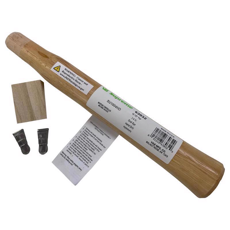 Vaughan Supreme 10.5 in. American Hickory Hammer Replacement Handle  Brown