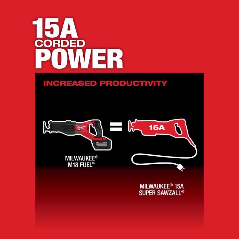 Milwaukee M18 FUEL Super Sawzall Cordless Brushless Reciprocating Saw Tool Only