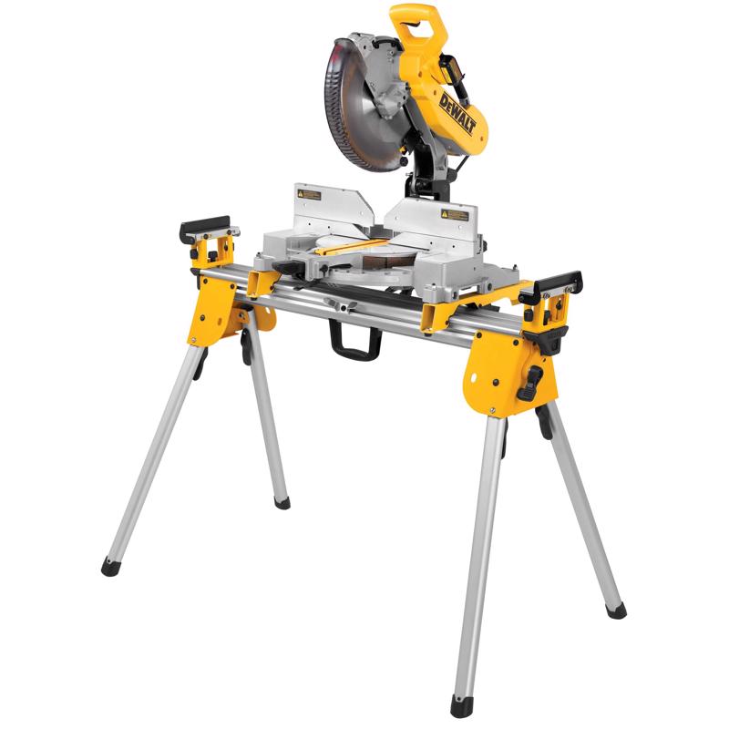 DeWalt Aluminum 32 in. H X 100 in. W Compact Miter Saw Stand 500 lb Yellow