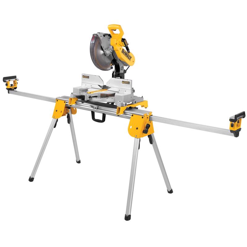 DeWalt Aluminum 32 in. H X 100 in. W Compact Miter Saw Stand 500 lb Yellow