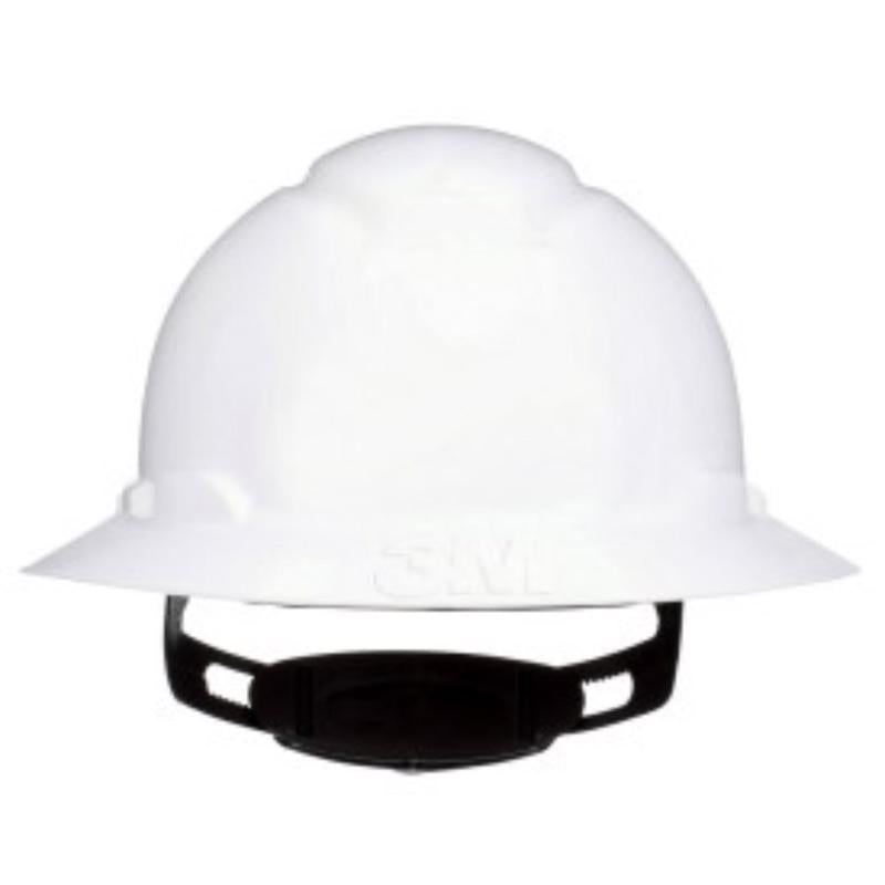 3M SecureFit 4-Point Ratchet Full Brim Hard Hat White