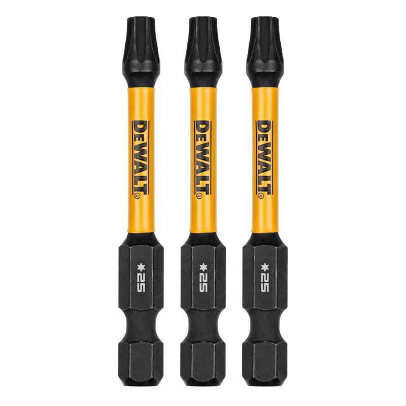 DeWalt FlexTorq Torx T25 X 2.25 in. L Drill and Driver Bit Set Steel 3 pc