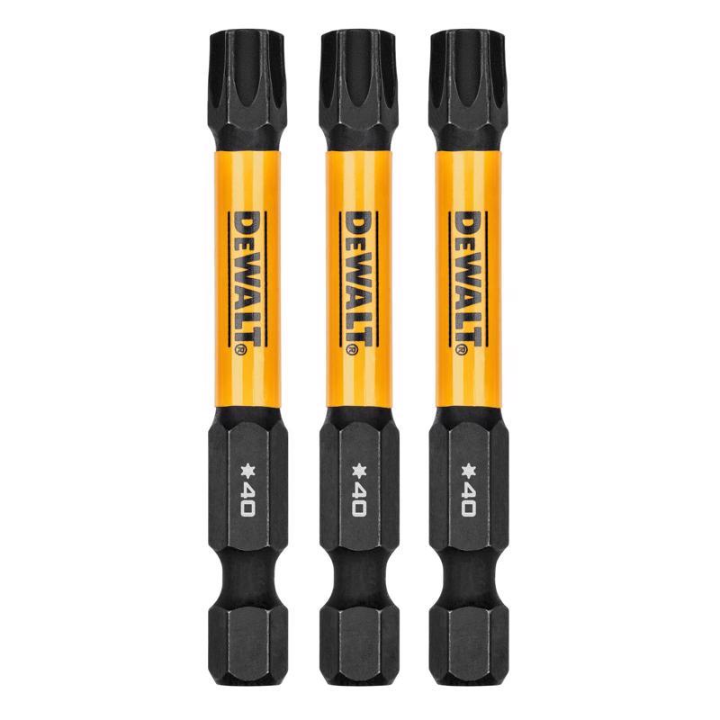 DeWalt FlexTorq Torx T40 X 2.25 in. L Drill and Driver Bit Set Steel 3 pc