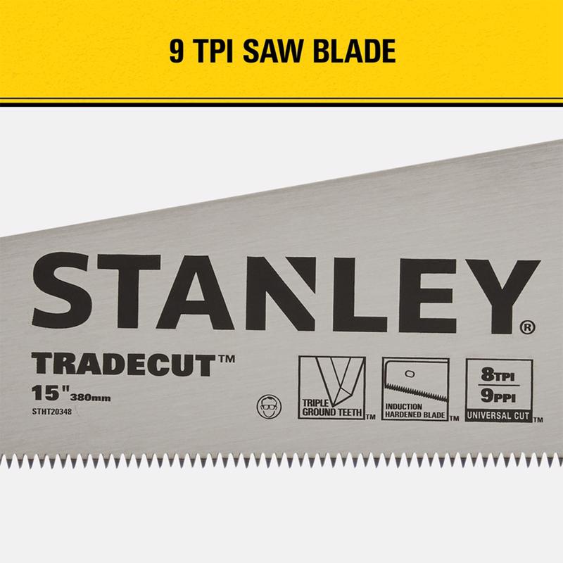 Stanley Tradecut 15 in. Panel Saw 8 TPI