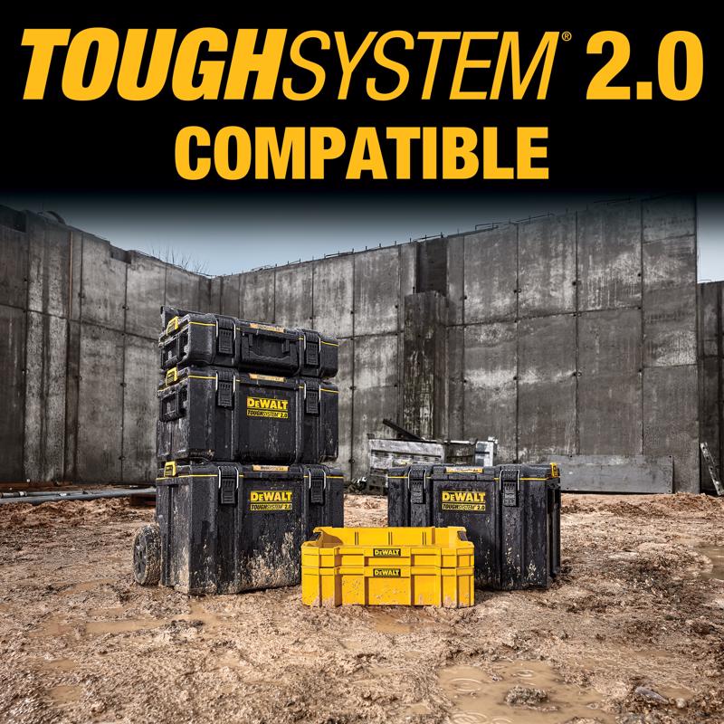 DeWalt ToughSystem 3/8 and 1/2 in. drive Metric/SAE Mechanic's Tool Set 85 pc