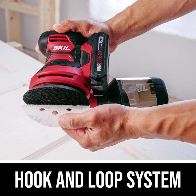 SKIL 20V PWR Core 20 Cordless Random Orbit Sander Kit (Battery & Charger)