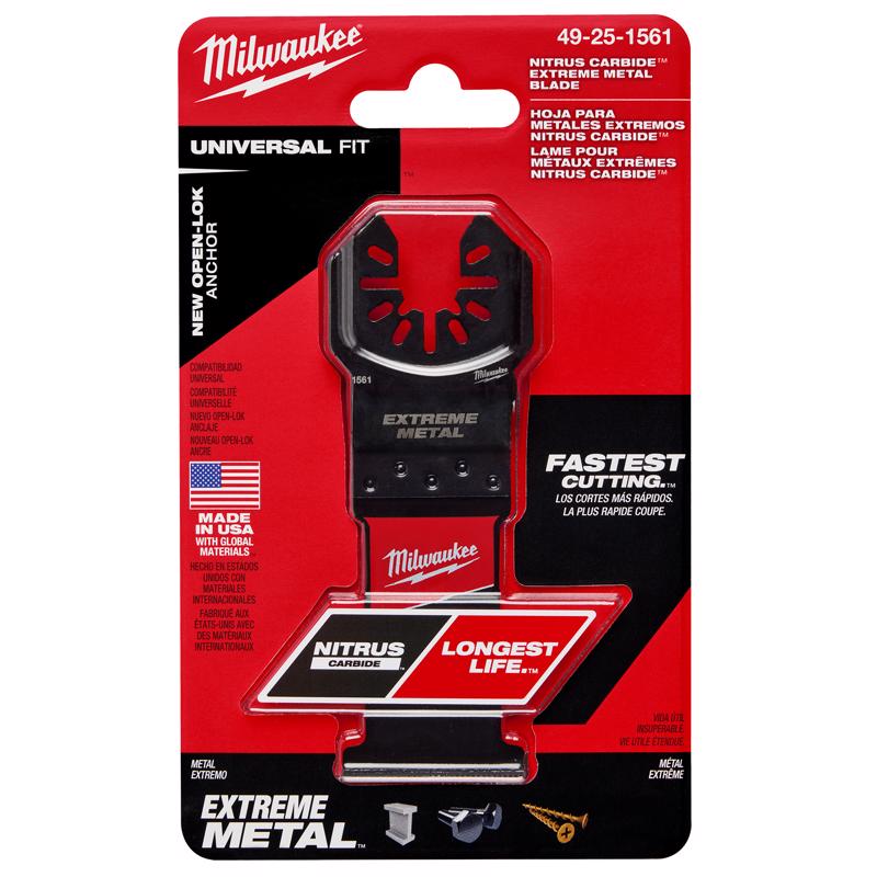 Milwaukee Nitrus Carbide 1-3/8 in. W Carbide Open-Lok Oscillating Blade Multi-Material