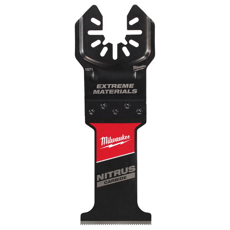 Milwaukee Nitrus Carbide 1-3/8 in. W Carbide Open-Lok Oscillating Saw Blade Multi-Material