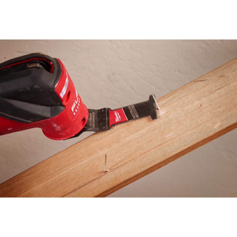 Milwaukee Nitrus Carbide 1-3/8 in. W Carbide Open-Lok Oscillating Saw Blade Multi-Material