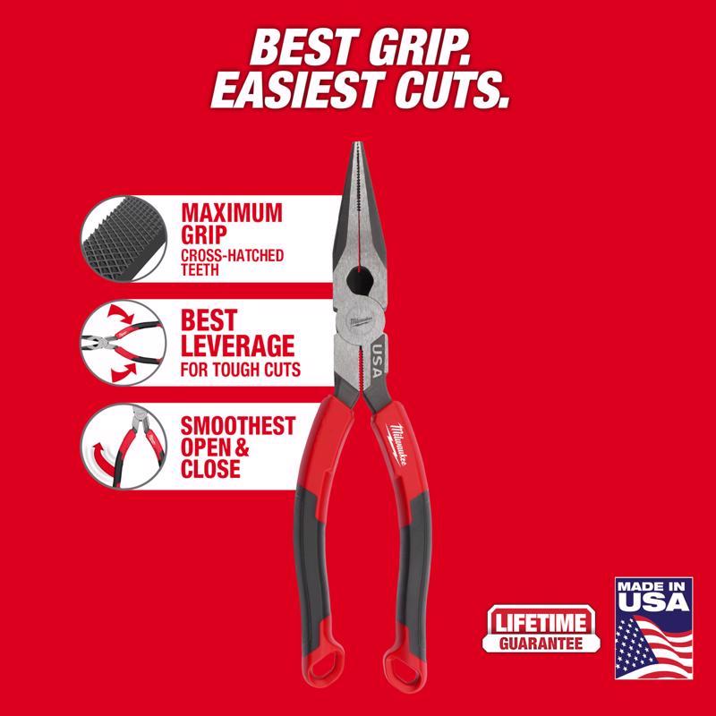 Milwaukee 8.46 in. Forged Steel Long Nose Pliers