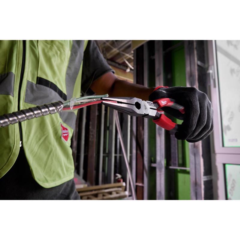 Milwaukee 8.46 in. Forged Steel Long Nose Pliers