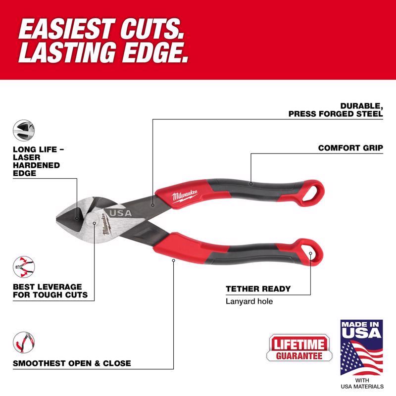 Milwaukee 6.5 in. Forged Steel Diagonal Cutting Pliers