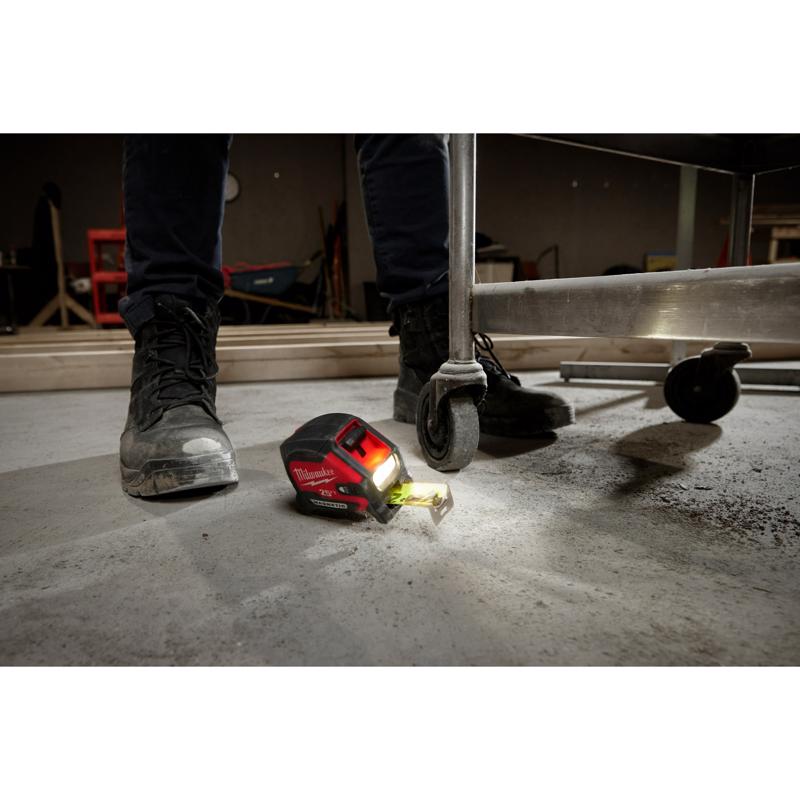 Milwaukee 25 ft. L X 2.05 in. W Compact Wide Blade with LED Light Magnetic Tape Measure