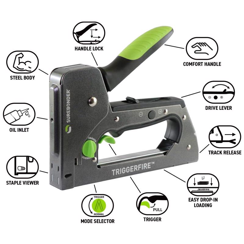 Surebonder 3/8 in. Trigger Fire Staple Gun